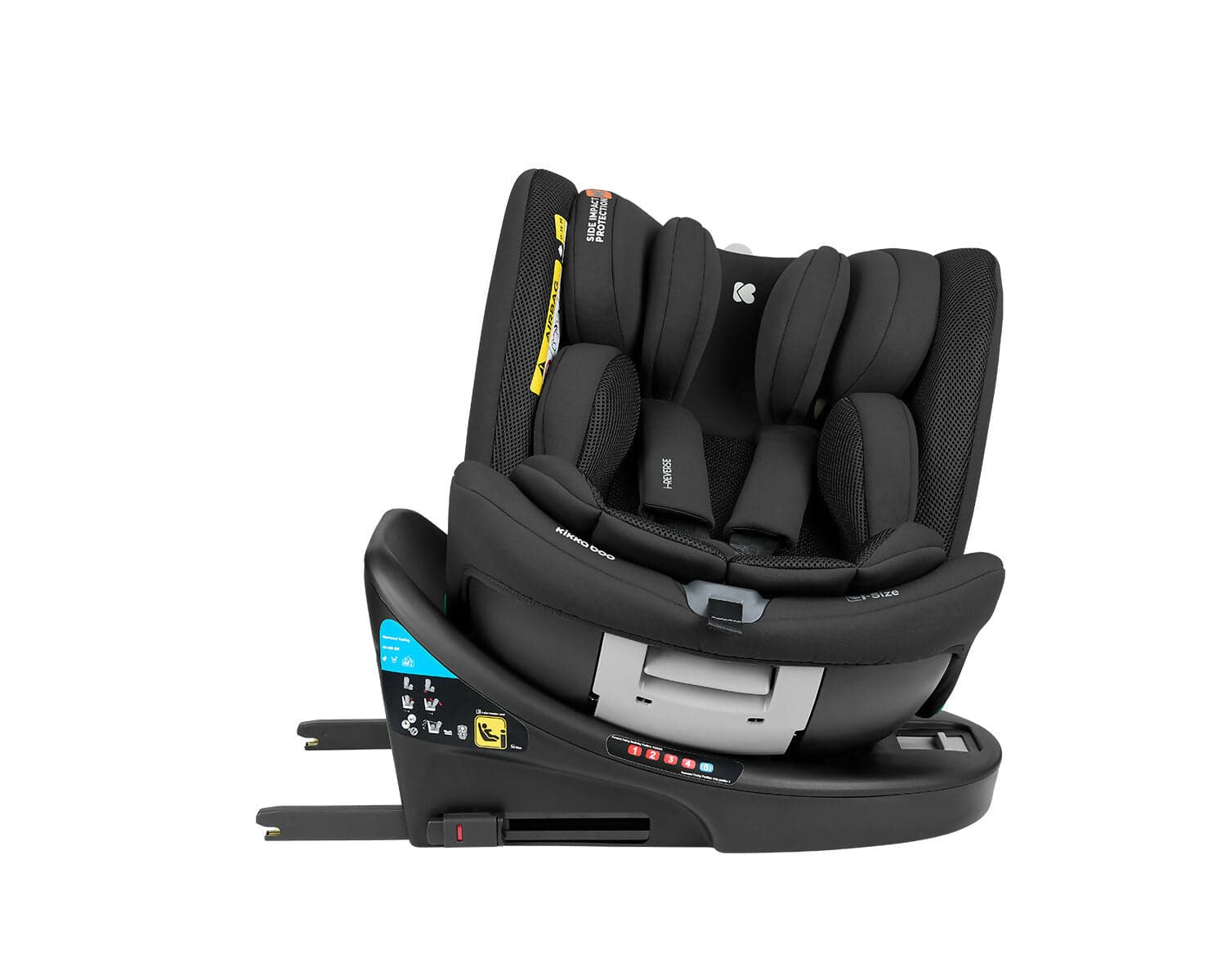KIKKABOO Seggiolino Auto 40-150 cm i-Reverse i-SIZE Black - Seggiolino Auto con Base Isofix, Da 40 a 150 cm, Omologato ECE R129/03, Girevole A 360° E Reclinabile, Gruppo 0+/1/2/3 Da 0 A 12 Anni, Black, nero in Seggiolini auto Sanitaria Gioia del Bimbo - Villa San Giovanni, commercioVirtuoso.it
