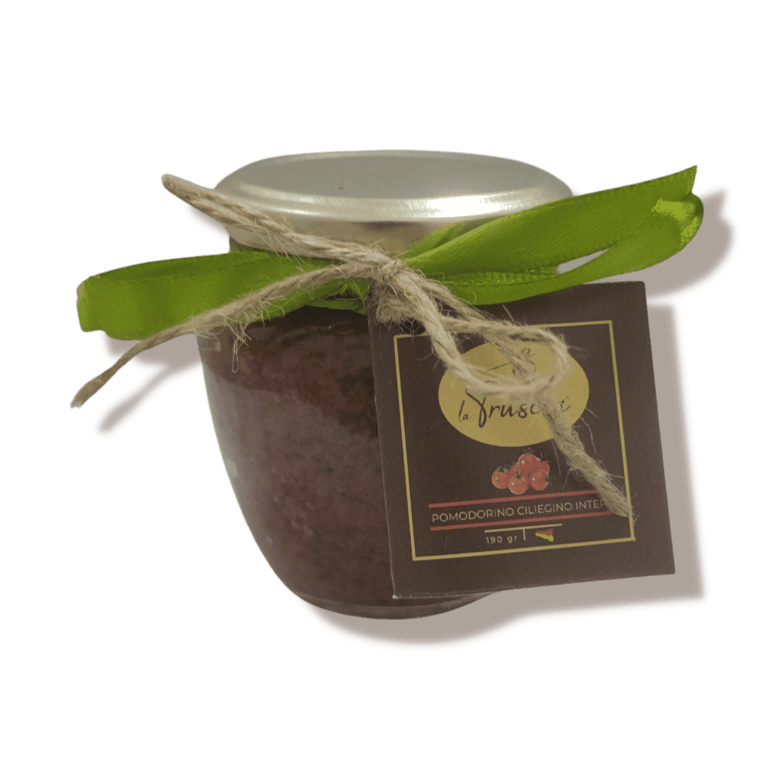 Pomodorino Intero Ciliegino Sott'Olio gr. 190 in Interi La Truscia Tipico Siciliano - Messina, commercioVirtuoso.it