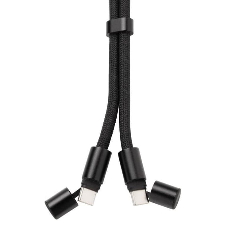 Portachiavi XdC Connects Cavo Lanyard 60W Black