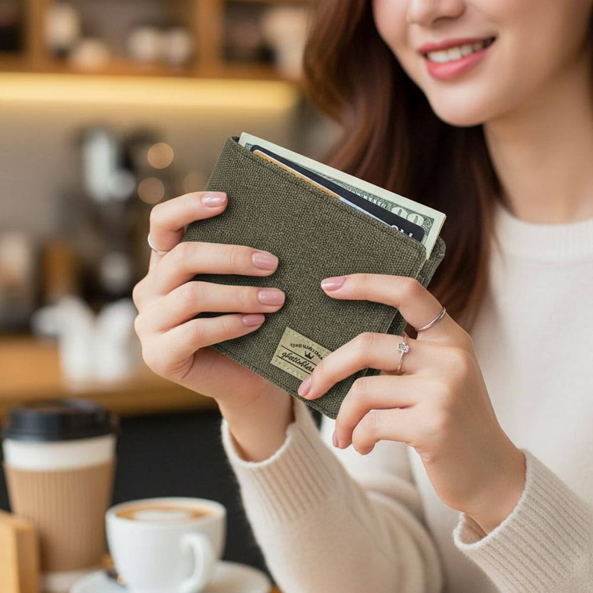Portafoglio Ghettoblaster Coin Canvas olive