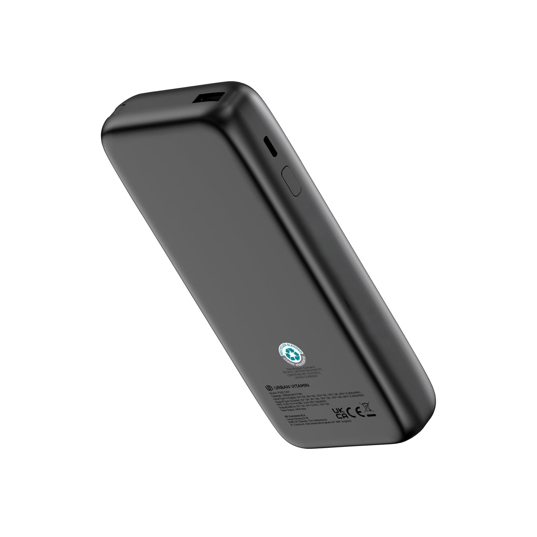 Powerbank XD Connects San Mateo 45W mAh Black in Ginevra Glad Store - Genova, commercioVirtuoso.it