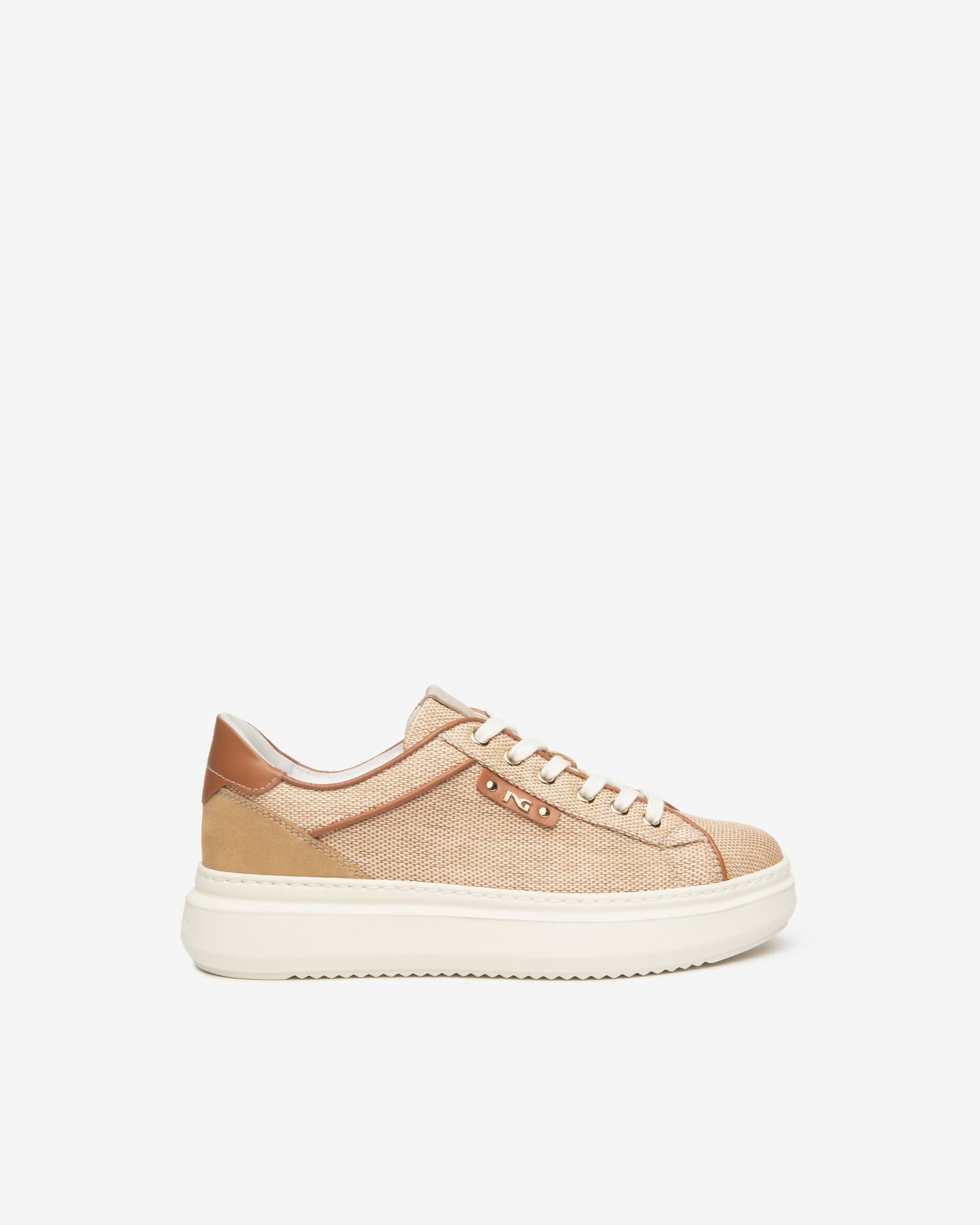NeroGiardini Donna Sneakers in Tessuto e Pelle in Sneaker casual Cantali Calzature - Randazzo, commercioVirtuoso.it