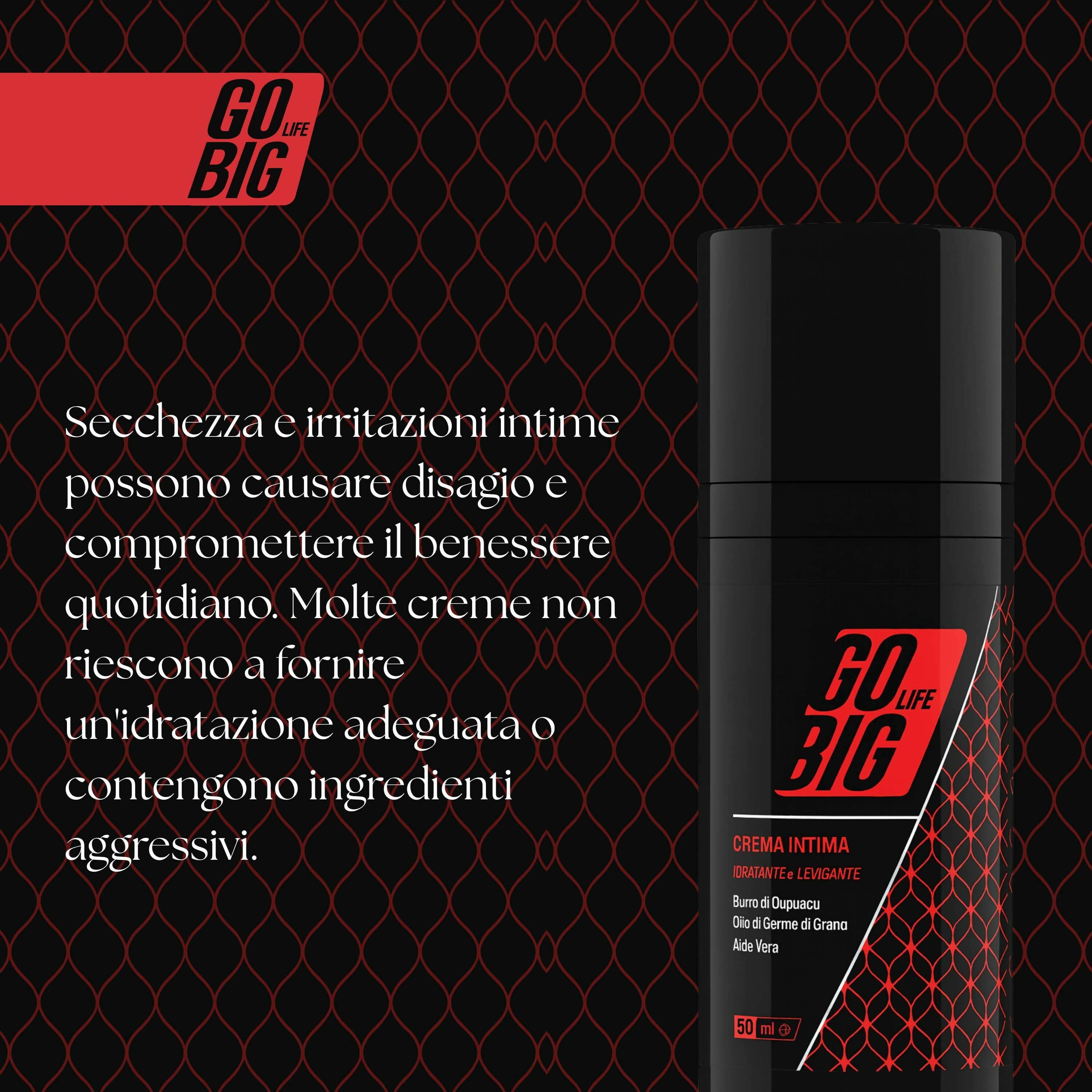 Gobig life crema intima idratante e levigante con burro di cupuaçu, olio di germe di grano e aloe vera | sollievo per secchezza e irritazioni | 100% ingredienti naturali | trattamento per parti intime in Creme e gel per l'igiene intima BasketGuru Italia - Palermo, commercioVirtuoso.it