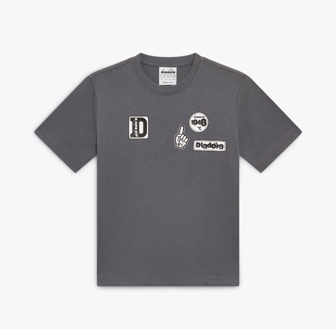 T-shirt Diadora Bambino Grigia con Logo - Collezione PE2026 - 3