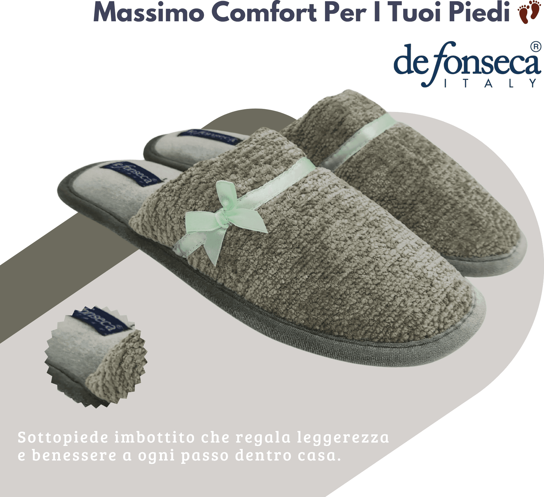 de fonseca Calde Ciabatte Uomo Donna, Pantofole Invernali Chiuse da Casa, Lavabili e per Ospiti in Ciabatte moda Primo Calzature - Venezia, commercioVirtuoso.it