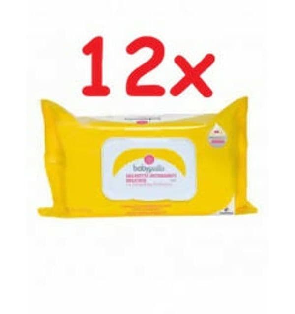 BABYGELLA Salviettine Detergenti delicate ed emollienti a base di Salvia e Camomilla - a pH fisiologico - 12 pacchi da 72 salviettine - 864 salviettine in Salviette detergenti Sanitaria Gioia del Bimbo - Villa San Giovanni, commercioVirtuoso.it