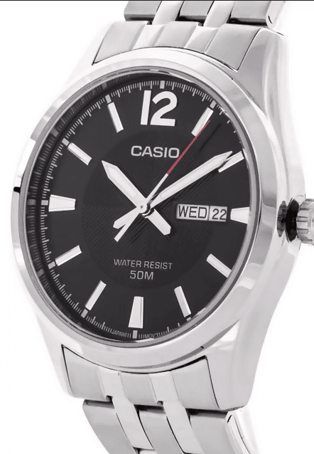 Orologio Casio per uomo, MTP-1335D-1A, movimento al quarzo quadrante nero con datario e giorno della settimana in Orologi da polso Loweconomy - Marineo, commercioVirtuoso.it
