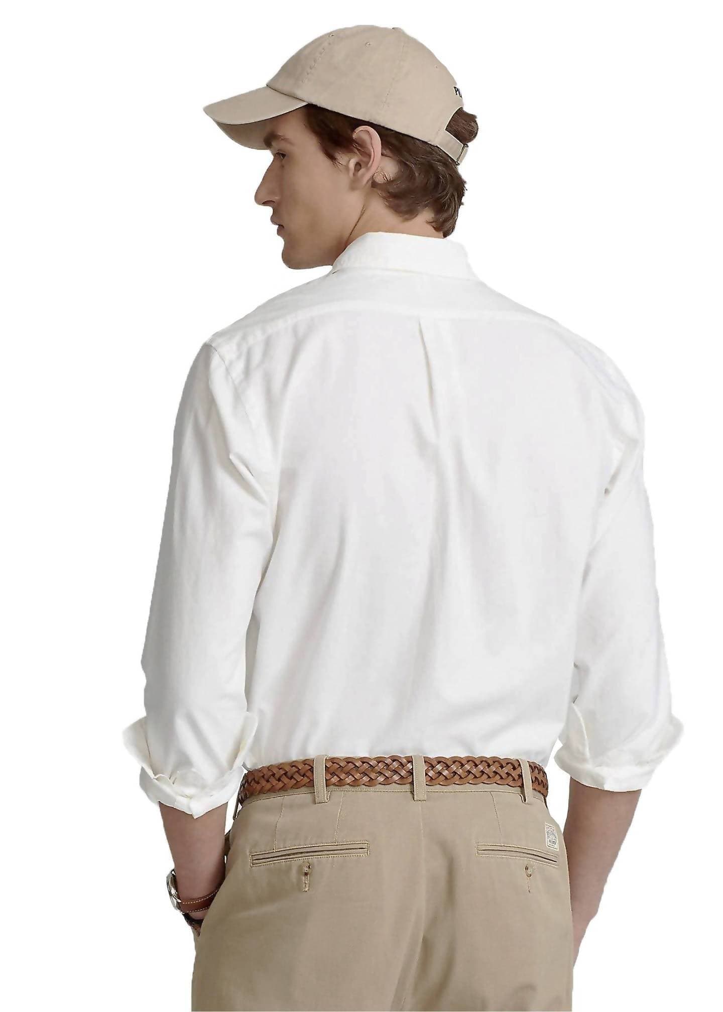 Ralph Lauren Camicia Uomo Button-down Tinta Unita Slim Fit Feather Weight Twill Camicia Polo Maniche Lunghe Pony Ricamato in Camicie casual Euforia - Bronte, commercioVirtuoso.it