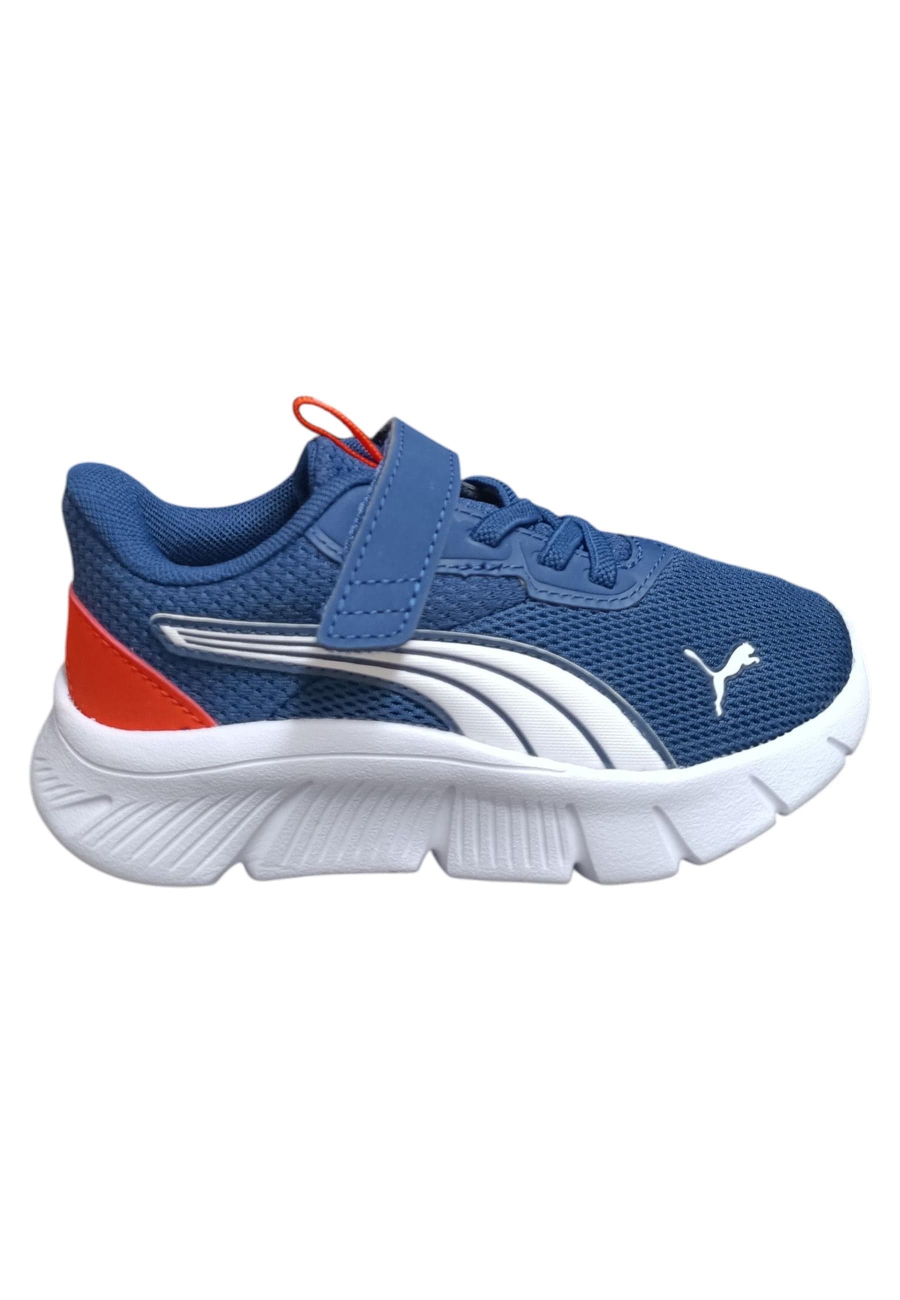 Scarpe sneakers Bambini e ragazzi PUMA FLEX FOCUS  blue-rosso laccio elastico e velcro - 6