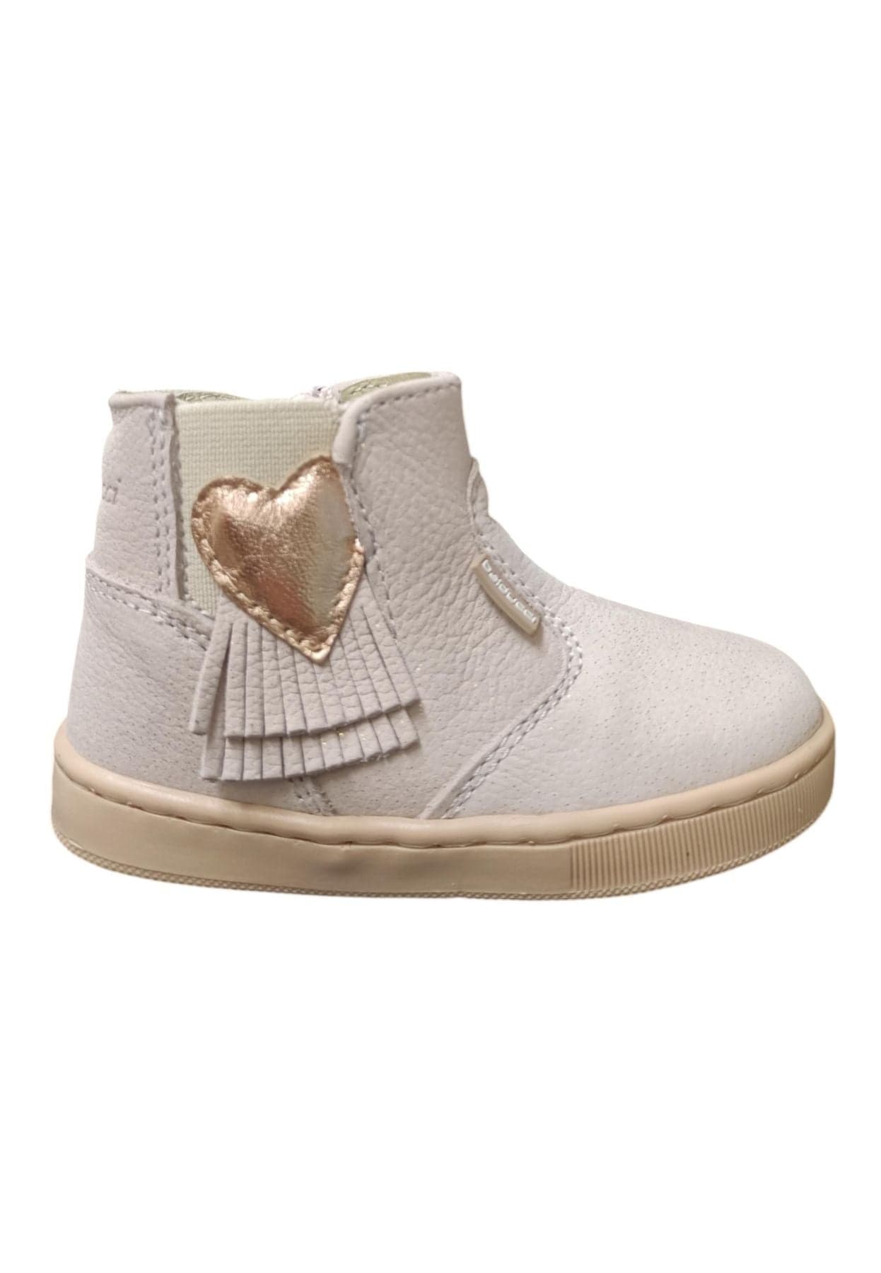Stivaletto Bambina Balducci CITA Cipria Oro con Zip - Primi Passi Pelle - 6