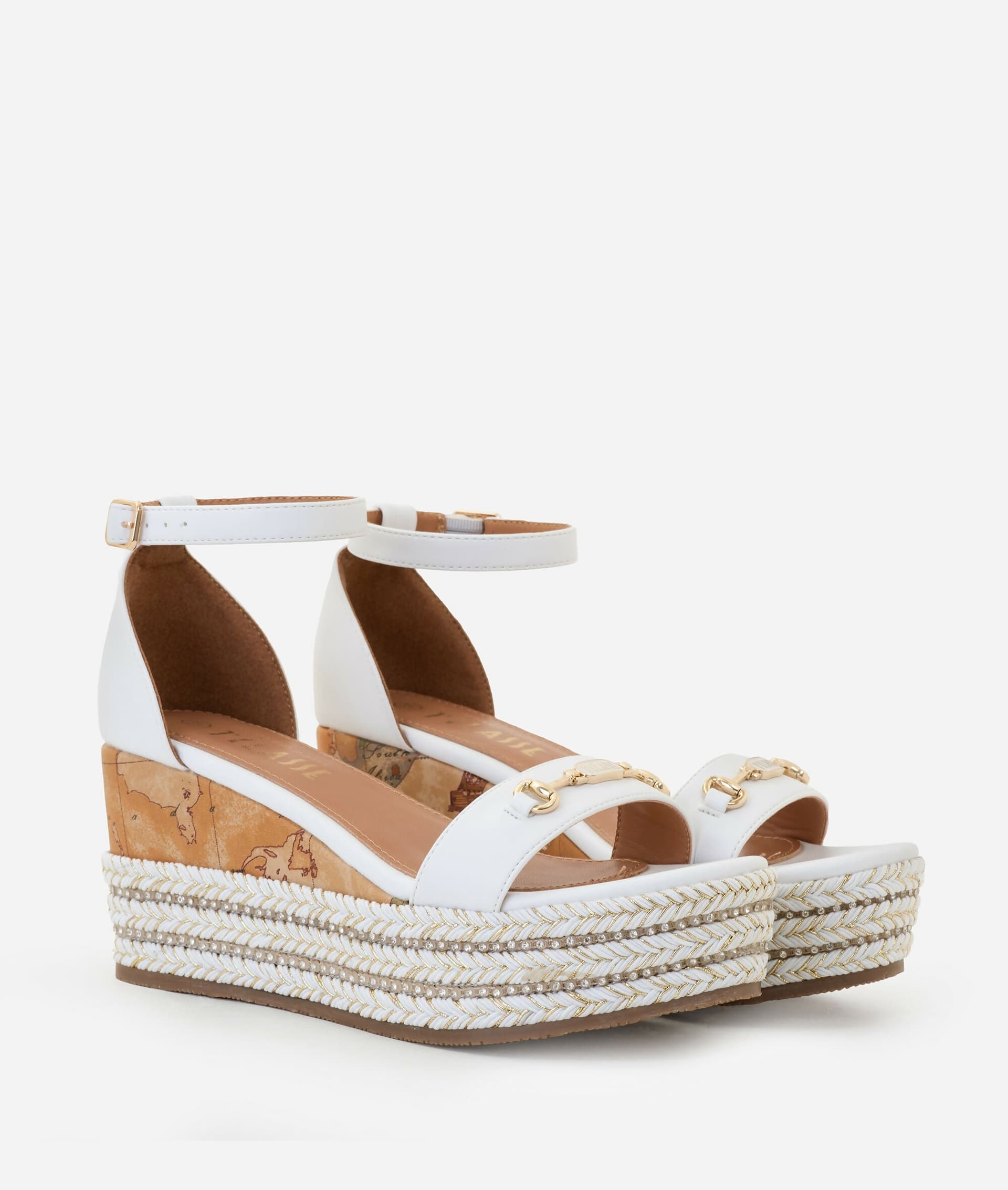 Alviero Martini 1° Classe Donna Sandali in eco nappa con zeppa in corda in Sandali moda Cantali Calzature - Randazzo, commercioVirtuoso.it