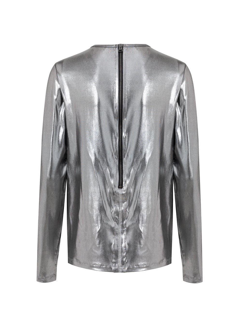 Tom Ford Maglietta in tessuto metallizzato argento da donna in T-shirt Drestige - Casamassima, commercioVirtuoso.it