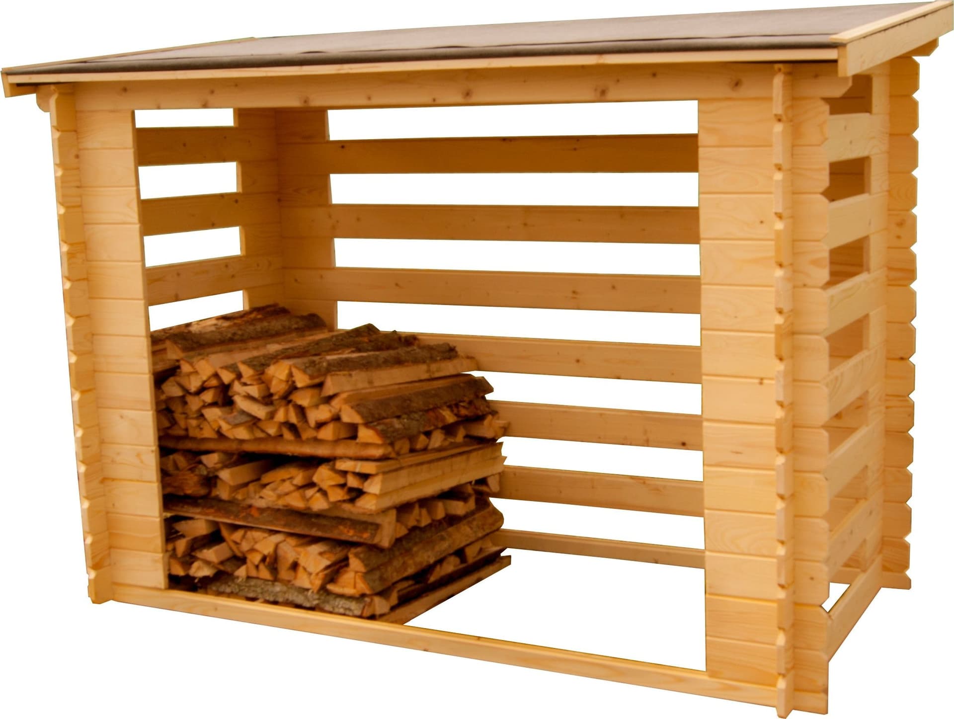 Legnaia Con Pareti Ad Incastro Non Trattata 236x119x167cm Foresta