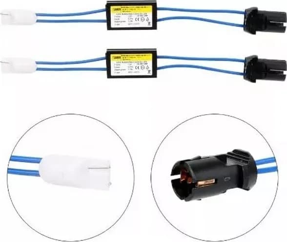 2 RESISTENZE LED CANBUS T10 W5W 12V AGGIUNTIVE SPEGNI SPIA POSIZIONE TARGA NO ERROR in Lampadine tettuccio Solgeny - Besate, commercioVirtuoso.it