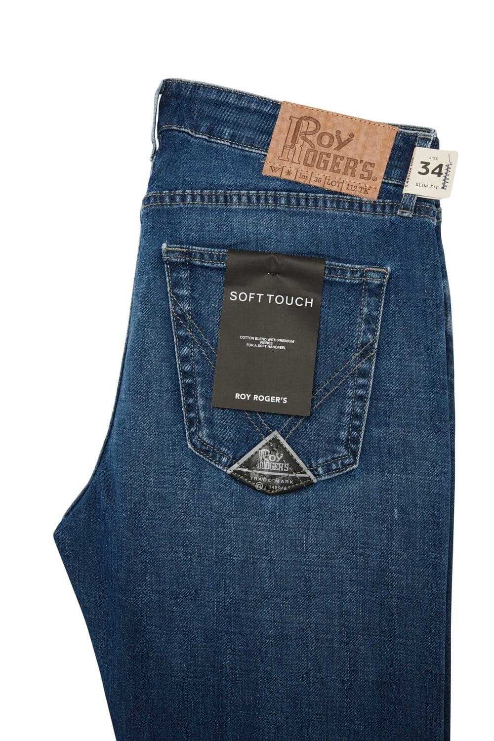 Jeans Uomo Roy Roger's 517 Travis denim blu stretch slim fit in Autocategorizzazione Broadway Red - Barletta, commercioVirtuoso.it