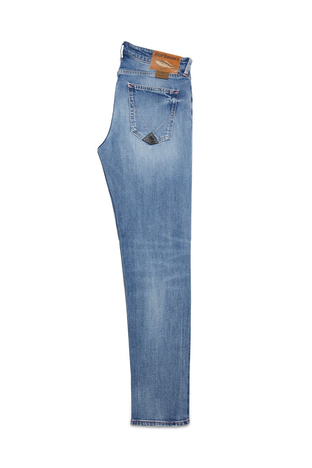 Roy Roger's Jeans uomo 517 special man denim elast. Dirty Dozen denim in Jeans Broadway Red - Barletta, commercioVirtuoso.it