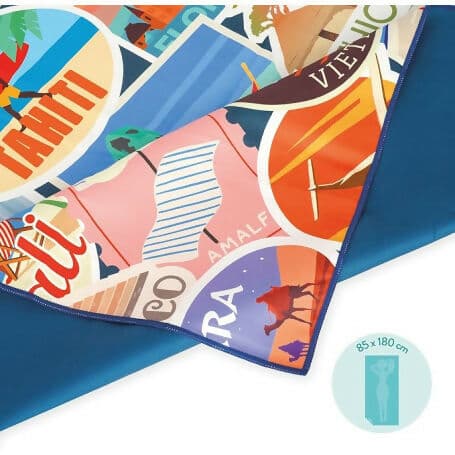 LEGAMI TELO MARE TRAVEL STICKERS - BEACH TOWEL in Teli mare Cartoleria Deja Vu - Crotone, commercioVirtuoso.it