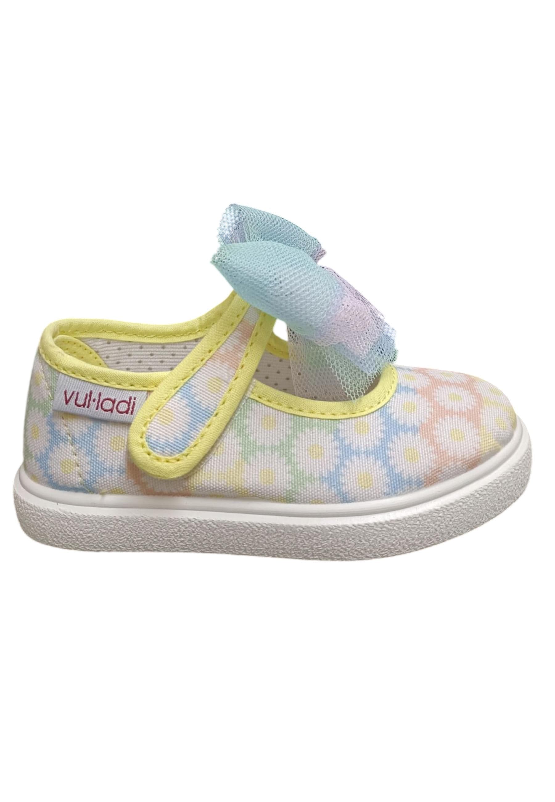 Ballerina bambina Vul-Ladi Chiqui multicolor tela velcro comfort style - 6