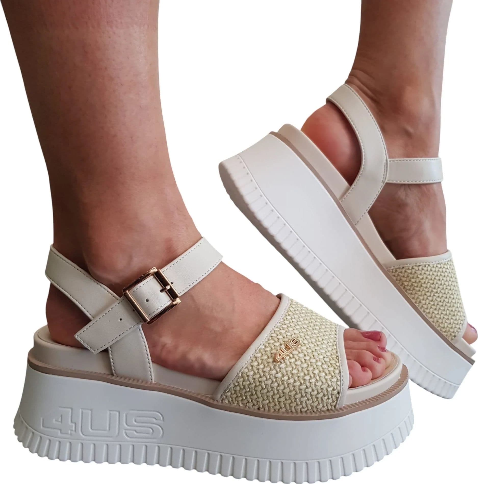 4US Paciotti Donna Sandali con fibbia