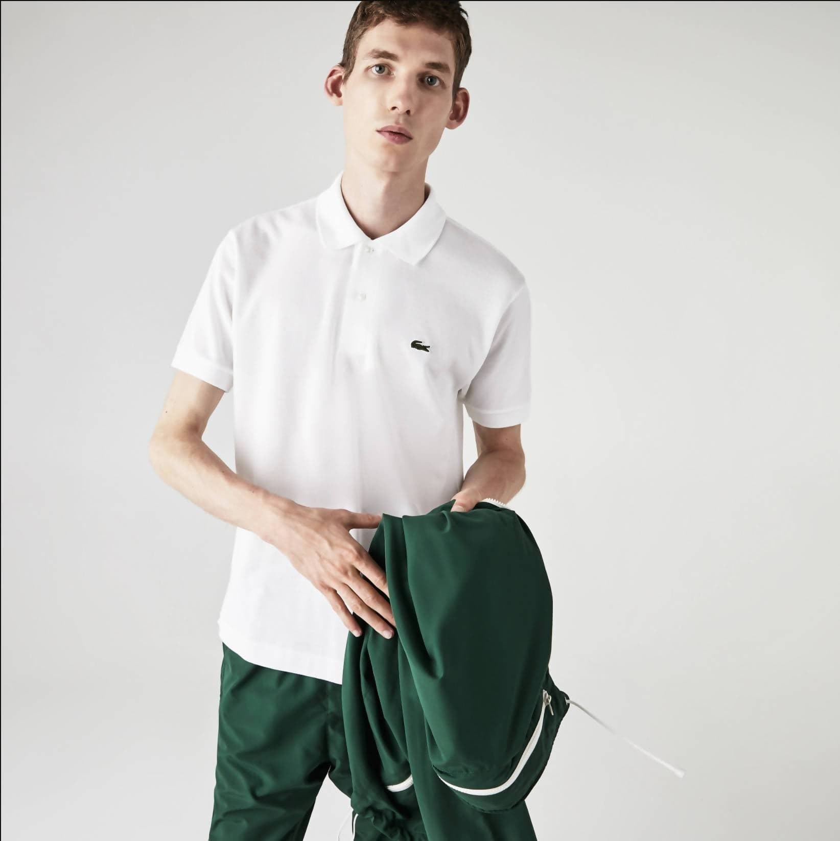 Lacoste Polo Uomo Classica Piqué Polo Tinta Unita Colletto Mezze Maniche Polo Lacoste In Petit Piqué 100% Cotone Polo Classica in Polo Euforia - Bronte, commercioVirtuoso.it