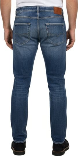Jeans Uomo PT 05 - Slavato 5 Tasche - Denim Stretch Blu Chiaro Italiano MC12 in Jeans Couture - Sestu, commercioVirtuoso.it