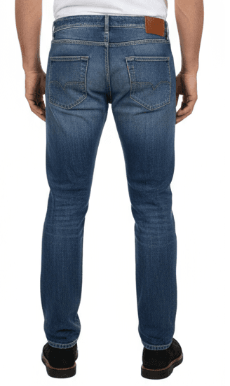 Jeans Uomo PT 05 - Slavato 5 Tasche - Denim Stretch Blu Chiaro Italiano MC12 in Jeans Couture - Sestu, commercioVirtuoso.it
