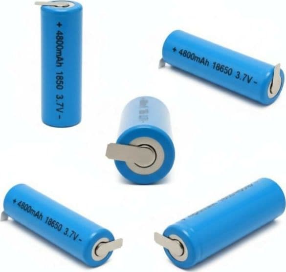 Pacchetto 9 Batterie 18650 Ricaricabili Ioni di Litio 3.7V 4800mAh - Con Linguette Paglietta Pre-Saldate in Pile ricaricabili Solgeny - Besate, commercioVirtuoso.it