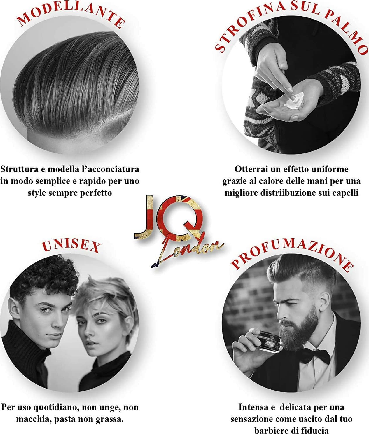 Cera Capelli Uomo Professionale JoyQube Super Fixing Extra Forte – Cera Modellante Tenuta Forte Effetto Opaco, Styling Capelli Uomo Non Grassa, Profumata, Made in Italy, Look Definito in Paste argille e cere Ricci Perfetti - Partinico, commercioVirtuoso.it