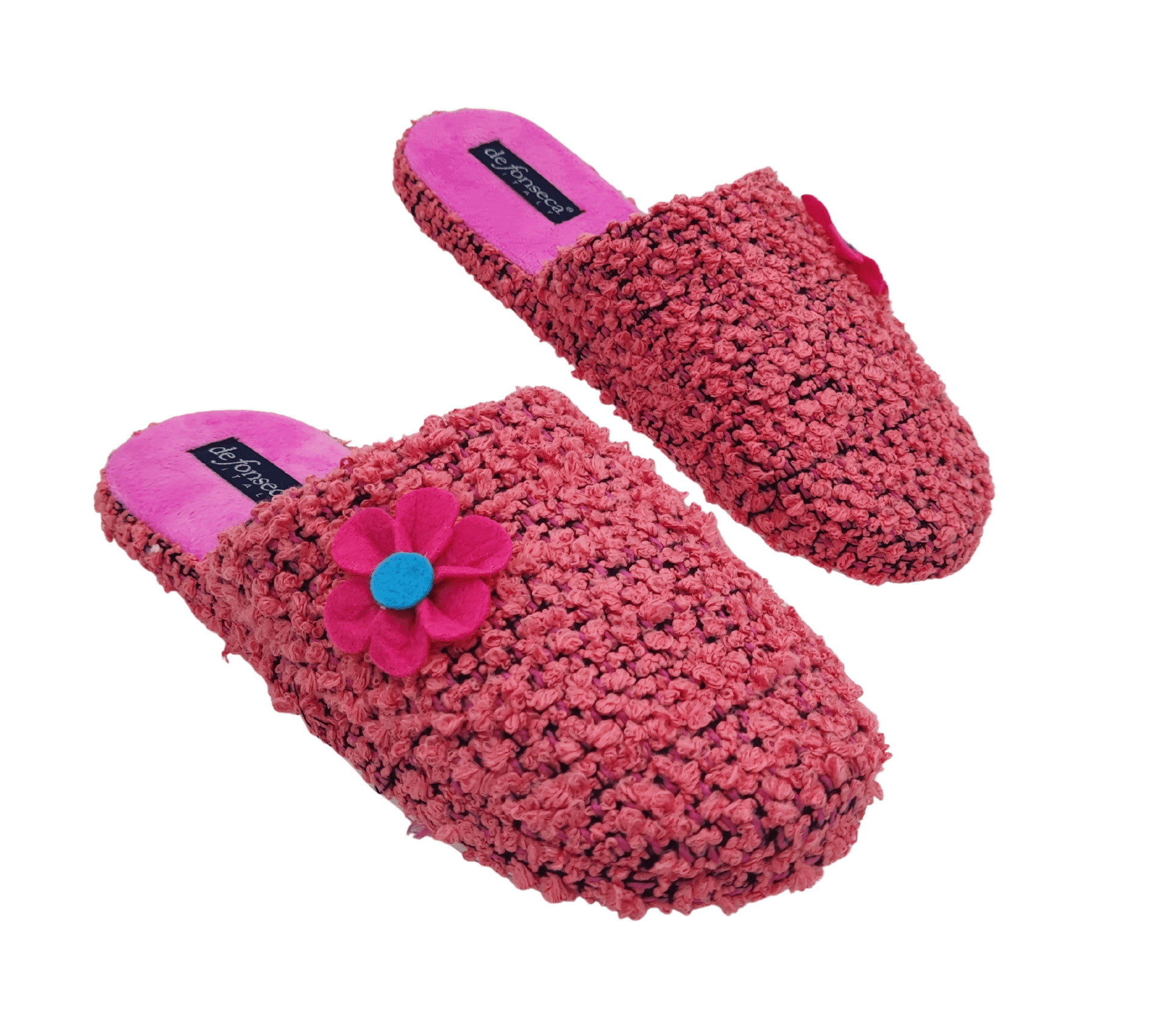 de fonseca Ciabatte Bouclé Suola in Gomma Antiscivolo, Pantofole Donna Estate Inverno in Cotone Traspirante in Ciabatte moda Primo Calzature - Venezia, commercioVirtuoso.it