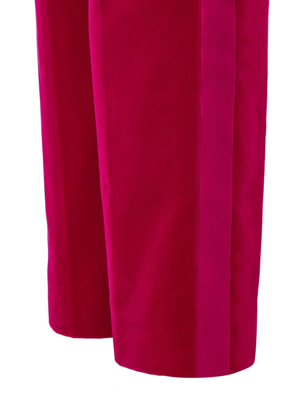 Tom Ford Pantalone Smoking in Ciniglia Fucsia con Banda in Raso da donna in Pantaloni Drestige - Casamassima, commercioVirtuoso.it