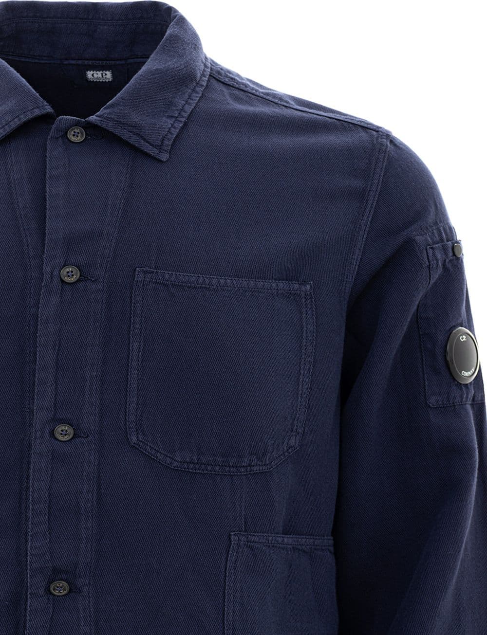 C.P. Company Camicia con Tasche in Misto Lino da uomo in Camicie casual Drestige - Casamassima, commercioVirtuoso.it