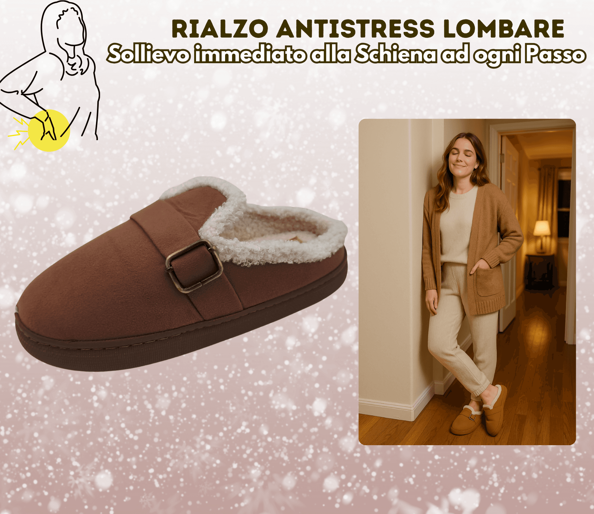Terranova ciabatte donna invernali con pelo, calde pantofole peluche in memory foam, confort stravolgente in Ciabatte moda Primo Calzature - Venezia, commercioVirtuoso.it