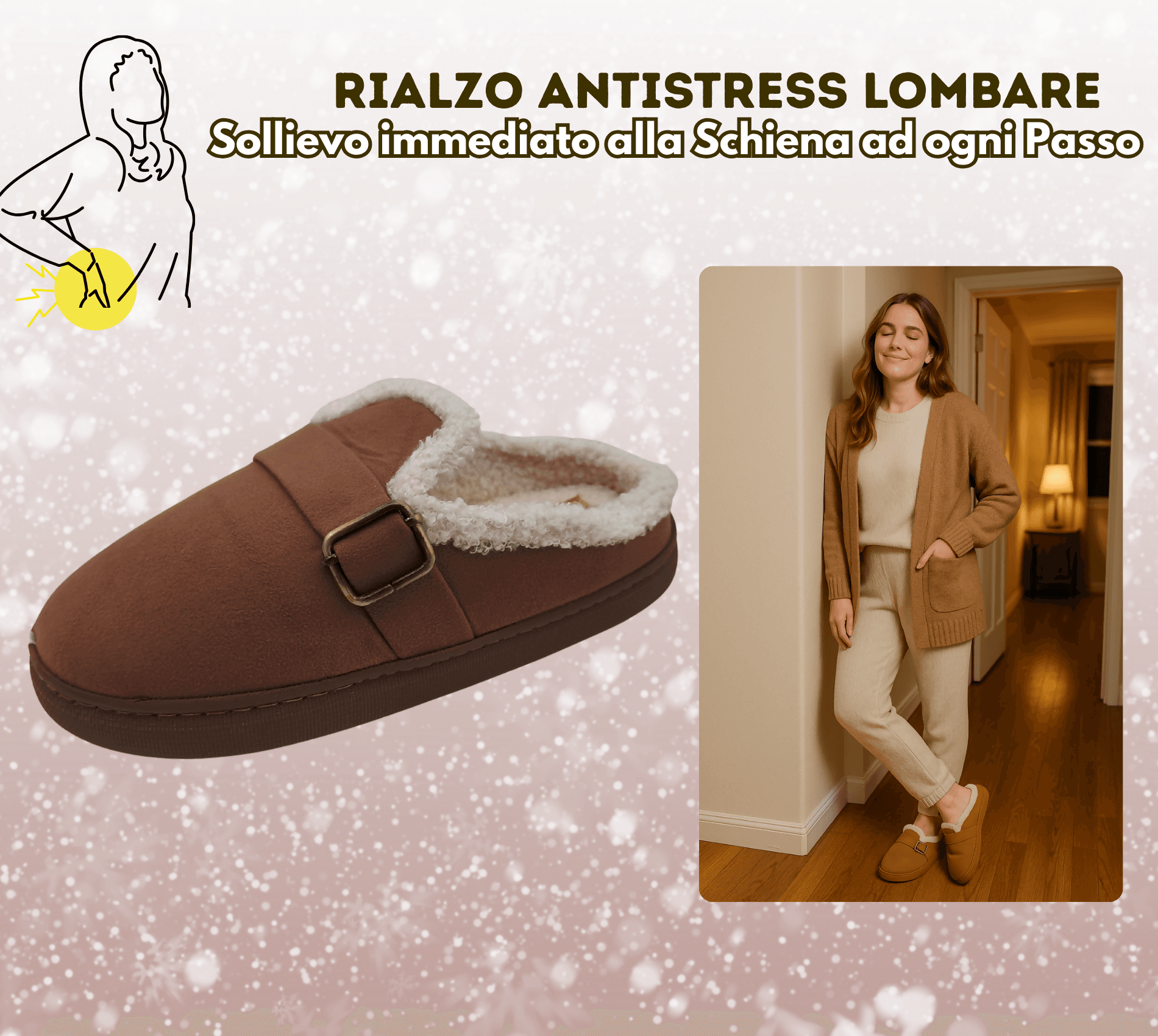 Terranova ciabatte donna invernali con pelo, calde pantofole peluche in memory foam, confort stravolgente in Ciabatte moda Primo Calzature - Venezia, commercioVirtuoso.it