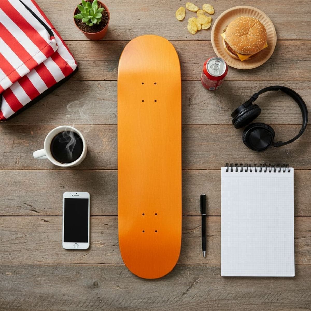 Skateboard Ghettoblaster Tavola Small Logo Orange  8.125"" in Skateboard Glad Store - Genova, commercioVirtuoso.it