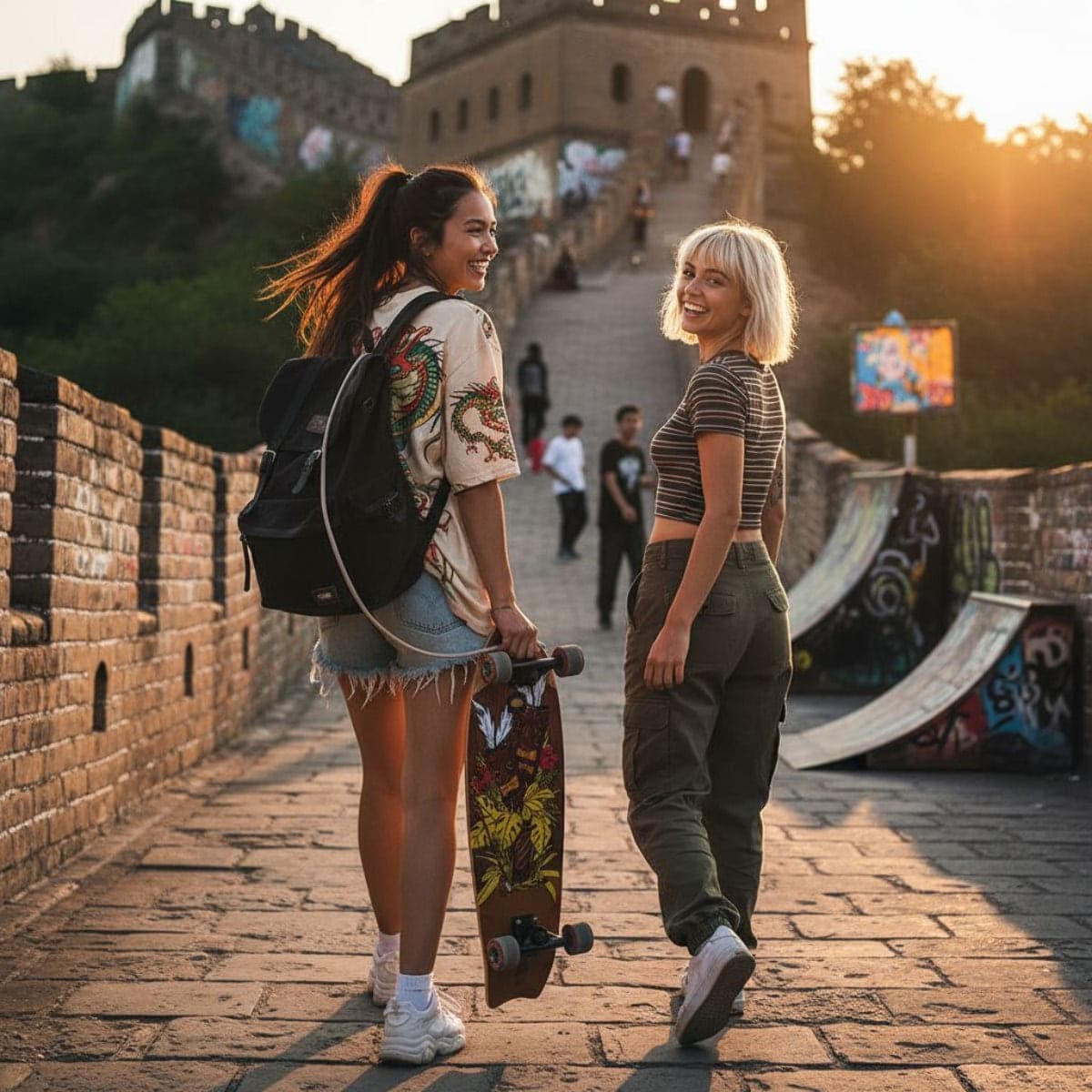 Skateboard Cruiser Ghettoblaster  Mogano Tki Totem Fish Tail  30" -9" in Skateboard Glad Store - Genova, commercioVirtuoso.it