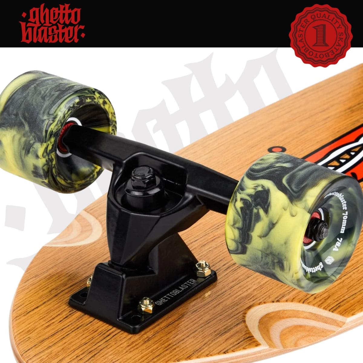 Skateboard Ghettoblaster Surfskate Teak Crocodile 30" 9.75" in Skateboard Glad Store - Genova, commercioVirtuoso.it