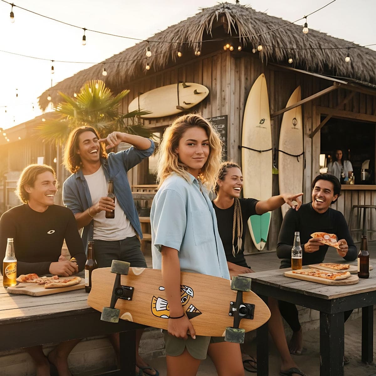 Skateboard Ghettoblaster Surfskate Teak Snake Head  30" 9.75" in Skateboard Glad Store - Genova, commercioVirtuoso.it