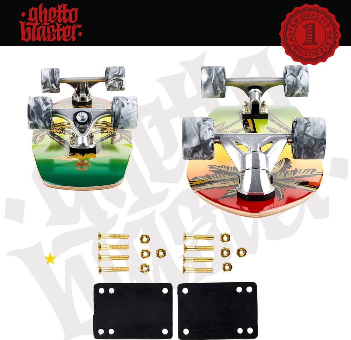 Skateboard Ghettoblaster Surfskate CX7 Palm Sand    30" 9.75" in Skateboard Glad Store - Genova, commercioVirtuoso.it