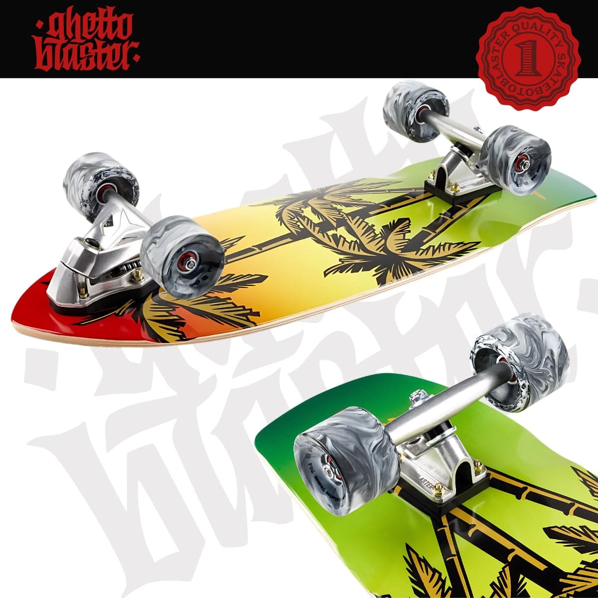 Skateboard Ghettoblaster Surfskate CX7 Palm Sand    30" 9.75" in Skateboard Glad Store - Genova, commercioVirtuoso.it