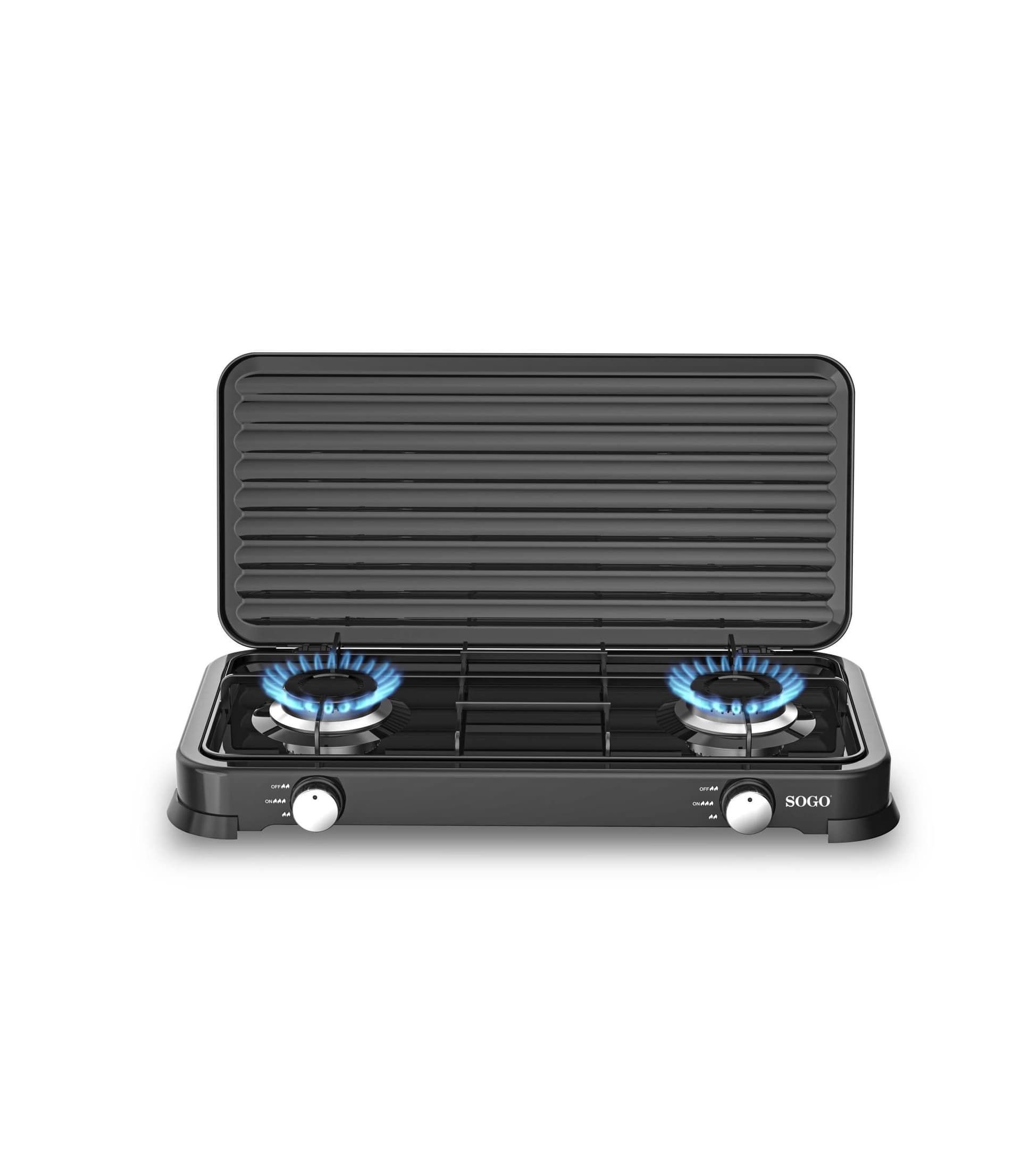 Piano cottura a gas con doppio bruciatore 2x103mm - Nero -SOGO in Autocategorizzazione Più Di Più Ideas - Casalnuovo di Napoli, commercioVirtuoso.it