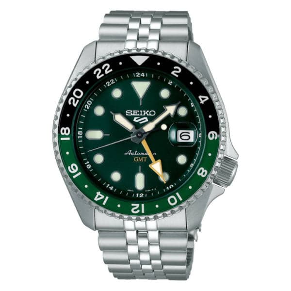 Orologio Seiko 5 GMT Verde e Nero SSK035K1