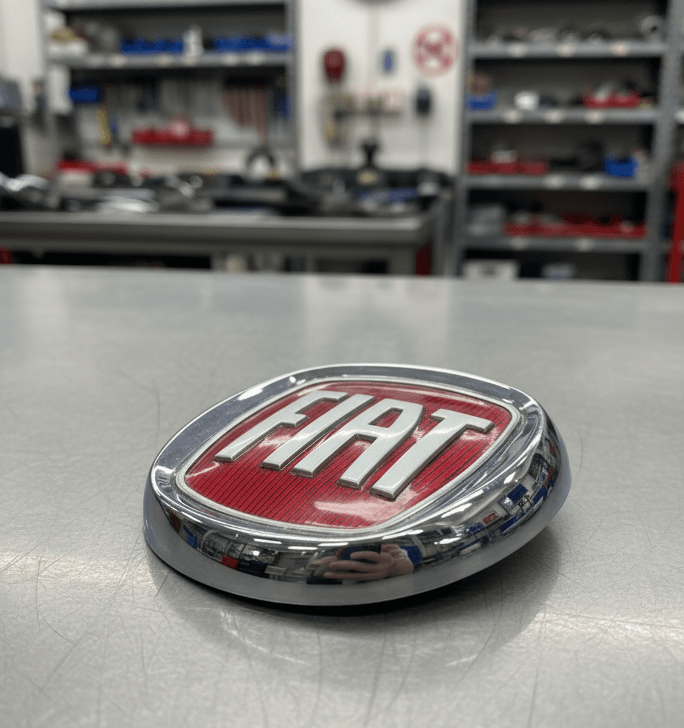 STEMMA LOGO POSTERIORE ROSSO FIAT 500 500L PUNTO PANDA 95MM Fiat 500 dal 2007 Fiat Panda dal 2012 Fiat Punto 188 dal 2005  Fiat Doblò dal 2005 al 2009 Fiat Croma dal 2007 Fiat Sedici dal 2008 in Stemmi e decorazioni per auto Solgeny - Besate, commercioVirtuoso.it