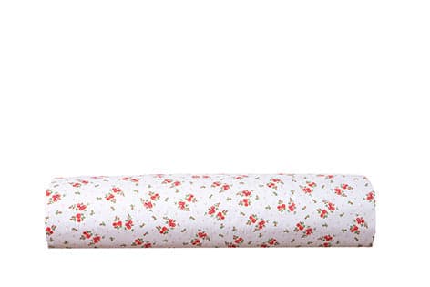 Completo letto lenzuola in cotone made in italy FIORELLINI ROSSI in Set di lenzuola e federe Vanita di raso - Sesto San Giovanni, commercioVirtuoso.it