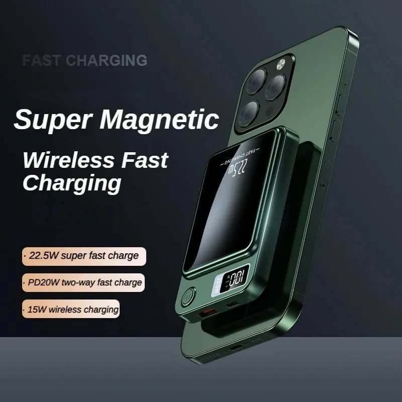 Power Bank magnetico da 22,5 W, 10000 mAh, caricabatterie rapido wireless da 15 W, per batteria esterna portatile Mag-safe, compatibile con iPhone 14 13 12/13 12 Mini/Pro/Max/Plus (10000 in Power bank portatili Unicmarket.eu - Bologna, commercioVirtuoso.it