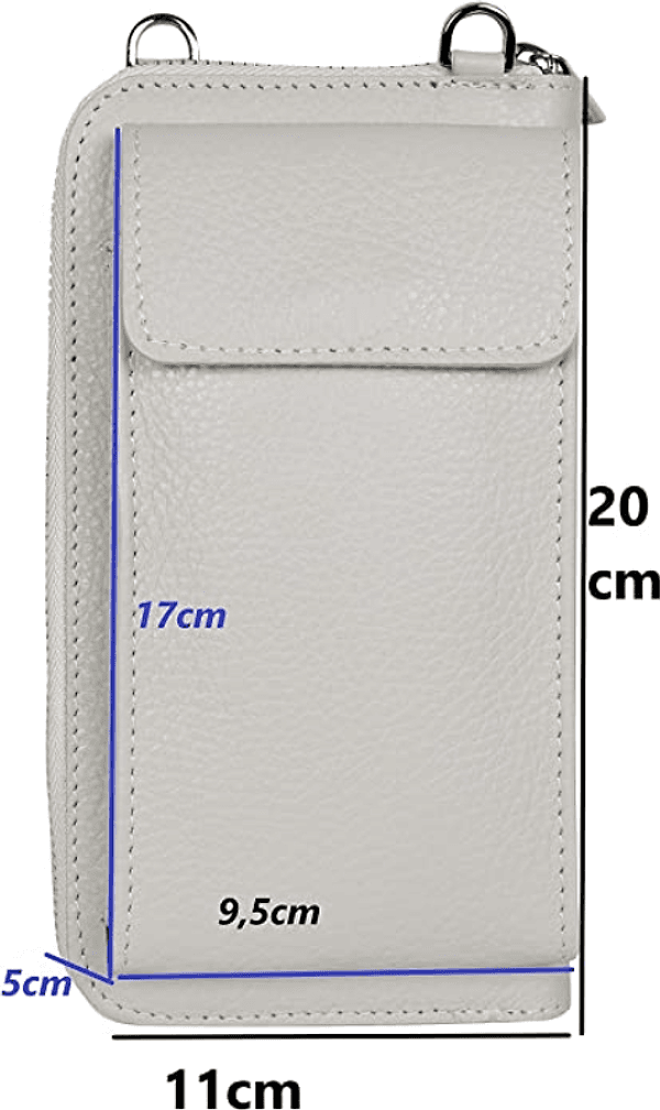 Modarno borsa a tracolla multifunzionale, borsa per cellulare a portafoglio in vera pelle, adatta per telefoni cellulari fino a 6,7 pollici in Organizer borsa Modarno - Sesto Fiorentino, commercioVirtuoso.it