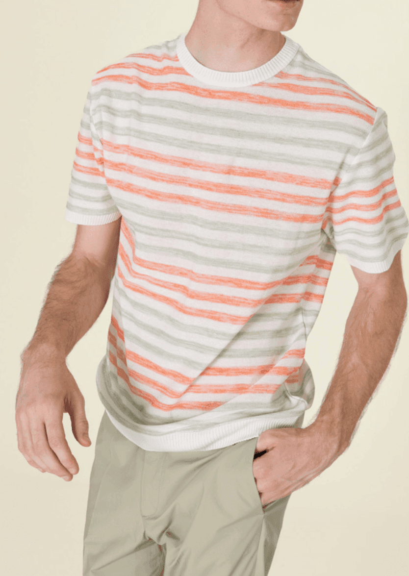Maglia girocollo rigata in T-shirt Kanal 32 - Santa Maria di Licodia, commercioVirtuoso.it