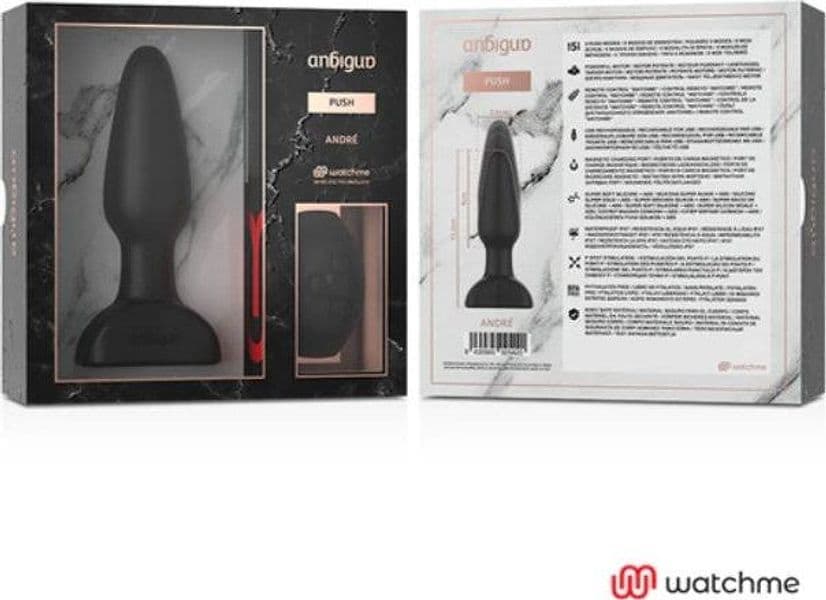 Premium Anal Plug Push Spinta Pulsante Andrè telecomando nero 13,2 cm anale in prodotto Erosdom - Palmi, commercioVirtuoso.it