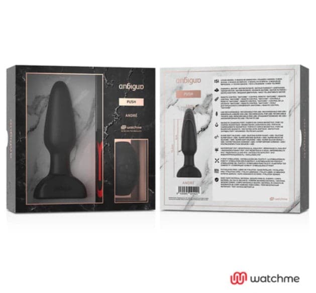 Premium Anal Plug Push Spinta Pulsante Andrè telecomando nero 13,2 cm anale in prodotto Erosdom - Palmi, commercioVirtuoso.it