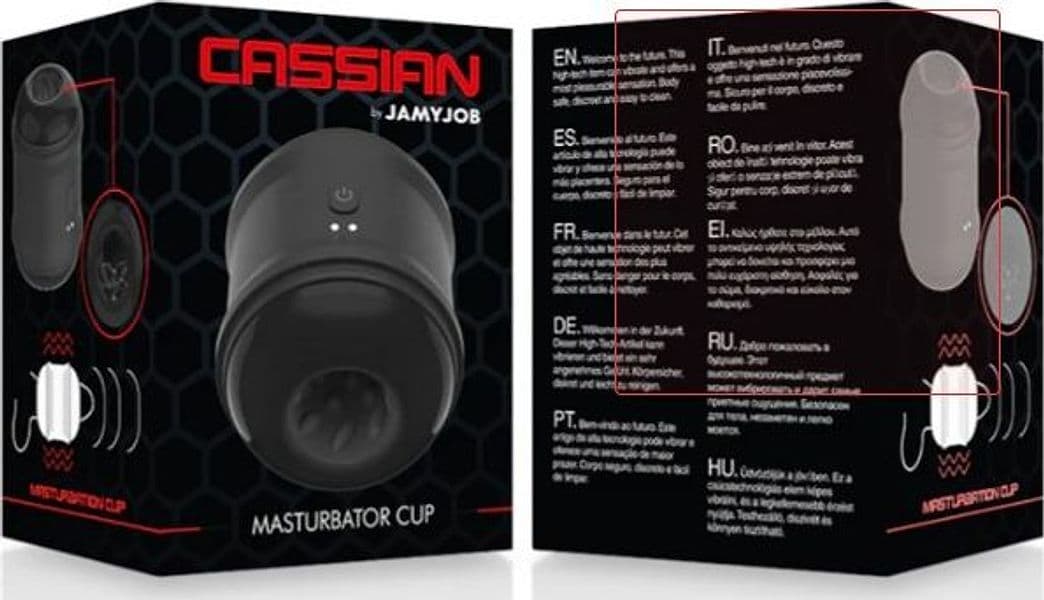 Masturbatore uomo a coppa Cassian doppio foro per pene passante IPX7 in prodotto Erosdom - Palmi, commercioVirtuoso.it