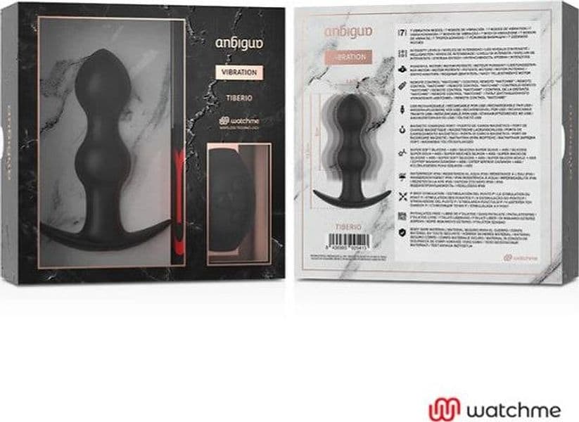Premium Anal Plug Tiberio 7 modi telecomando orologio IPX7 telecomando USB in prodotto Erosdom - Palmi, commercioVirtuoso.it